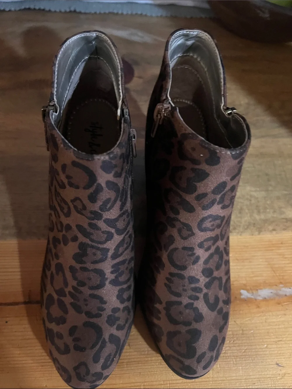 Style & Co Masrina Women’s Leopard Print Ankle Boots - sz 6.5